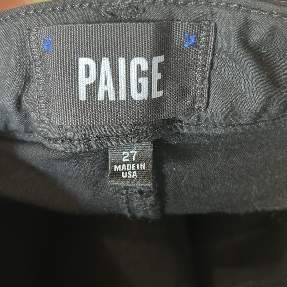 PAIGE Skyline‎ Straight black low rise jeans - Picture 7 of 12